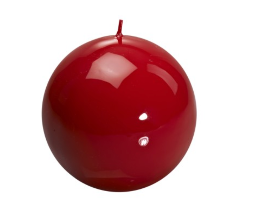 Red Meloria Ball Candle D.150