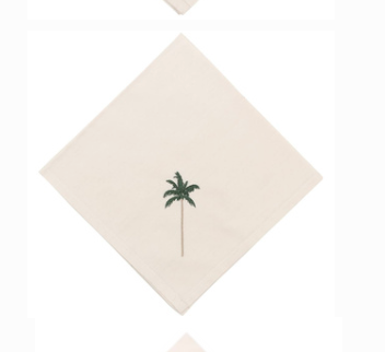 Napkin Beige Palmtree