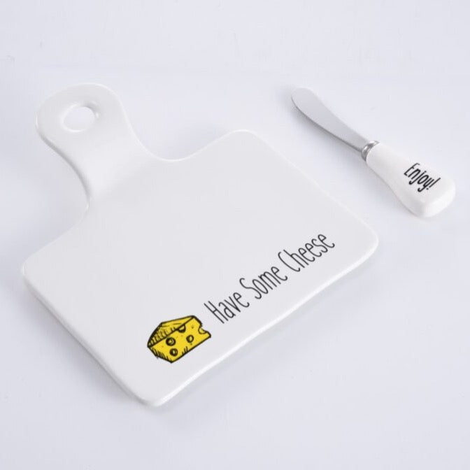 Cheese Board with Spreader