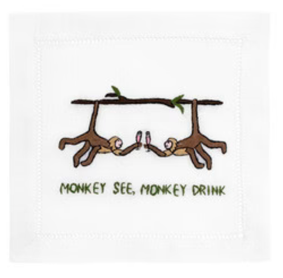 Monkey See Drink  Napkin