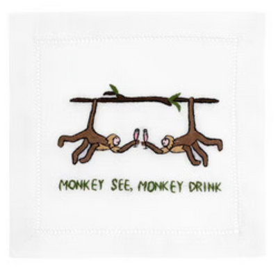 Monkey See Drink  Napkin
