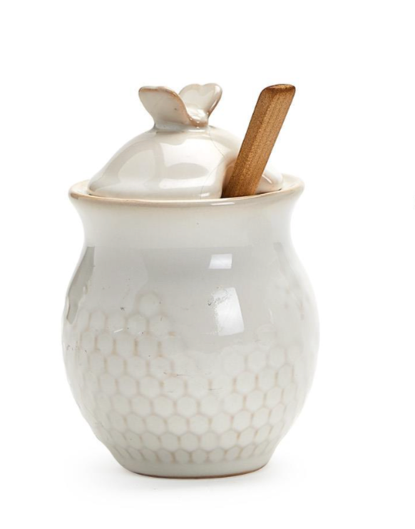 Bee Honeycomb Sugar with Wooden Spoon