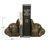 Dog Head Bookends with Antique Finish
