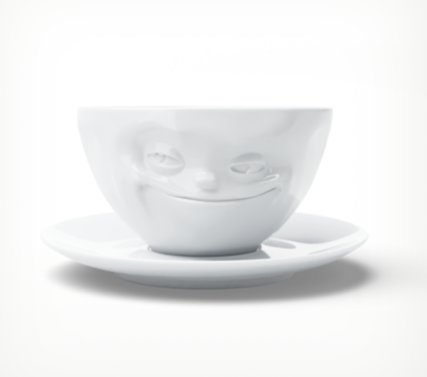 Coffee cup Grinning