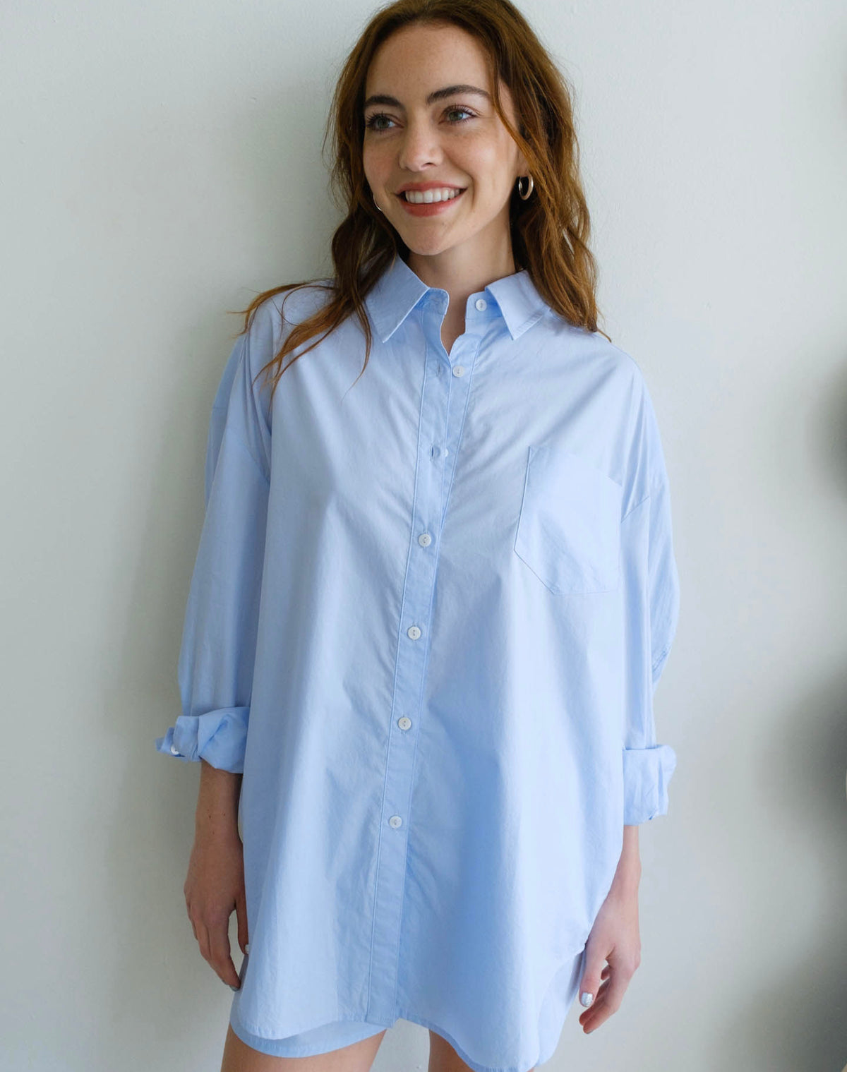 Oversize Button Down Chambray