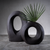 Manzanillo Porcelain Vase black 18"