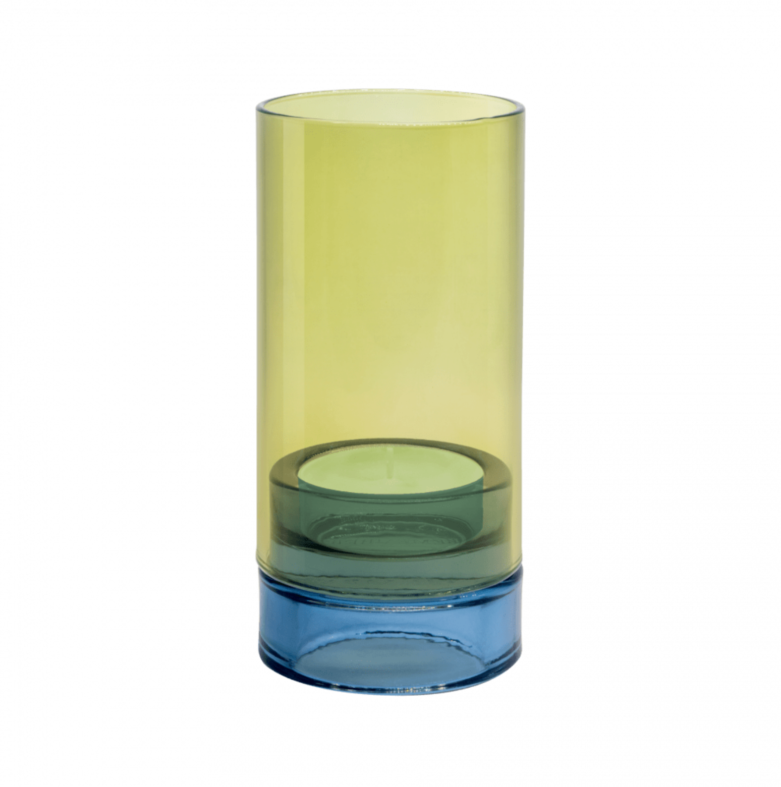 Glass Lantern Lime