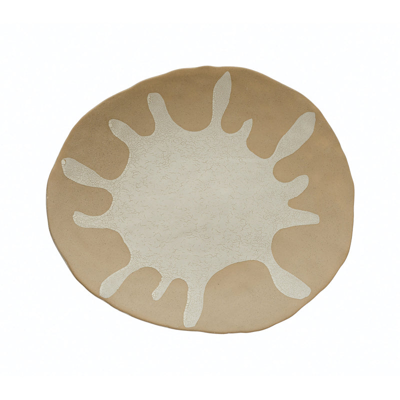 Stoneware Platter Organic Desing
