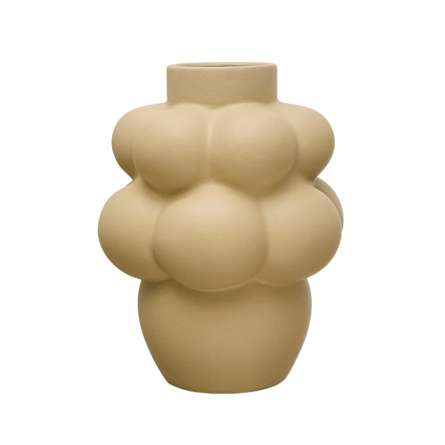 Stoneware Formed Vase Sand Finish