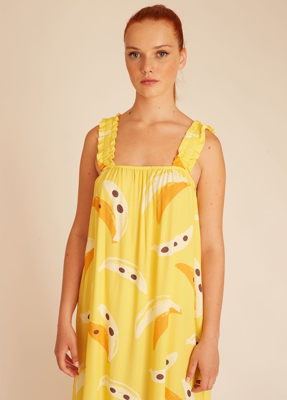 Banana Long Dress