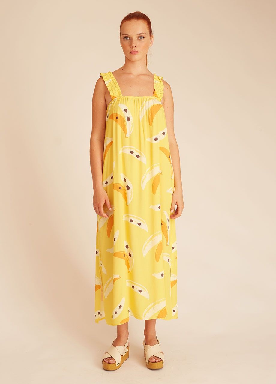Banana Long Dress
