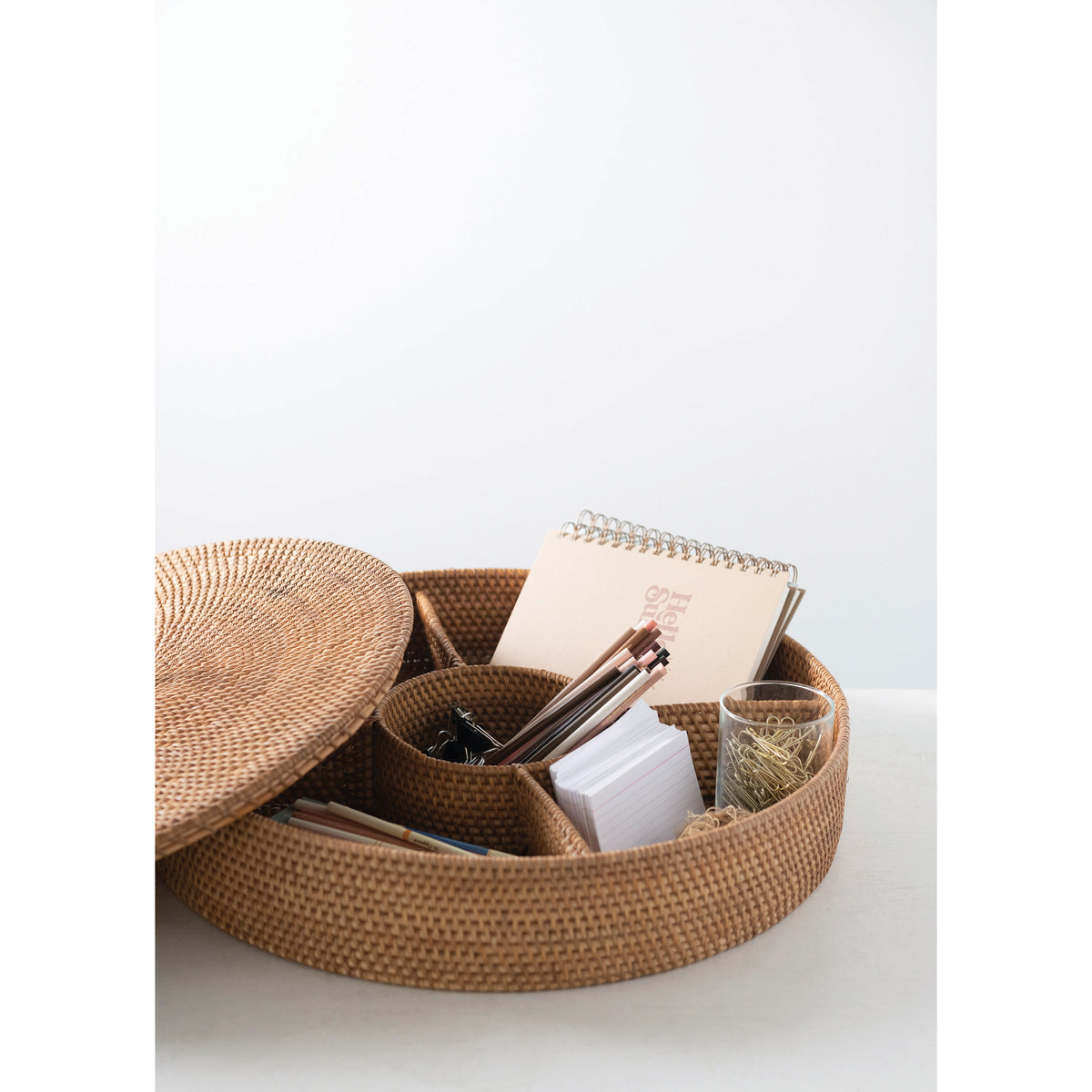 Hand Woven Rattan Container
