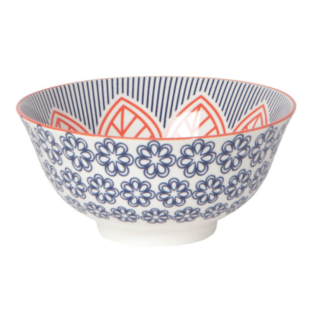 Bowl Red Floral