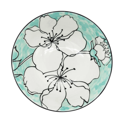 Kiri Porcelain 22oz 6" Dia Bowl - Sakura Bloom