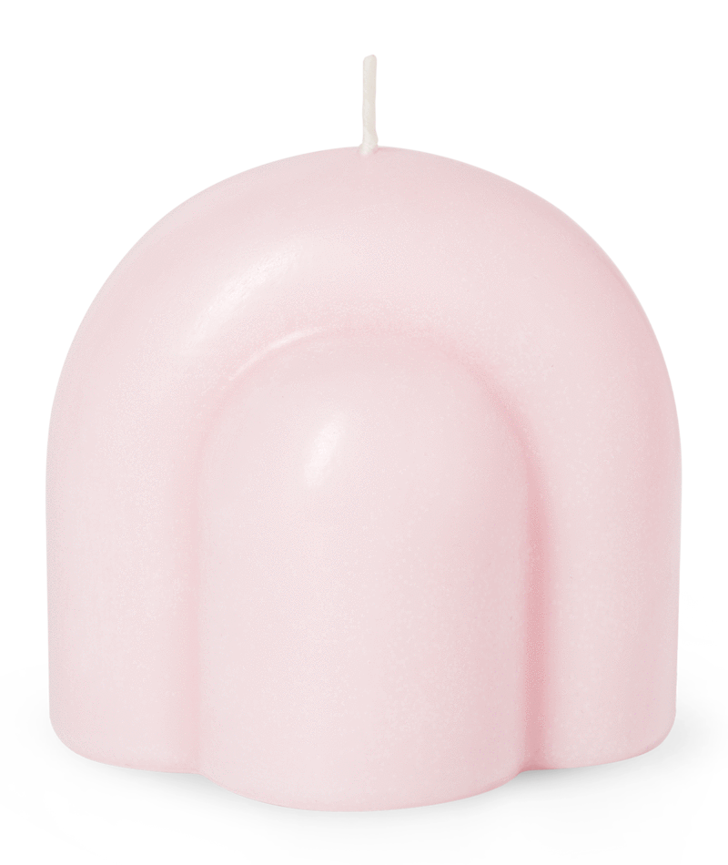 Templo Candle Sculpture Pale Rose